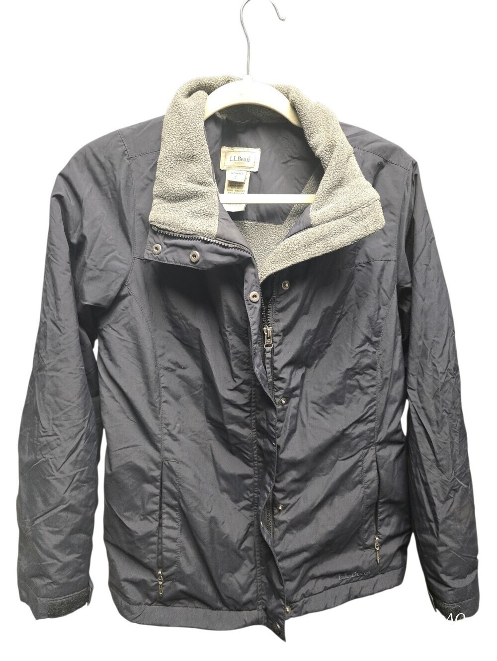 L.L. Bean Womens Navy L.L.Bean Winter Warmer Jacket Sz. L